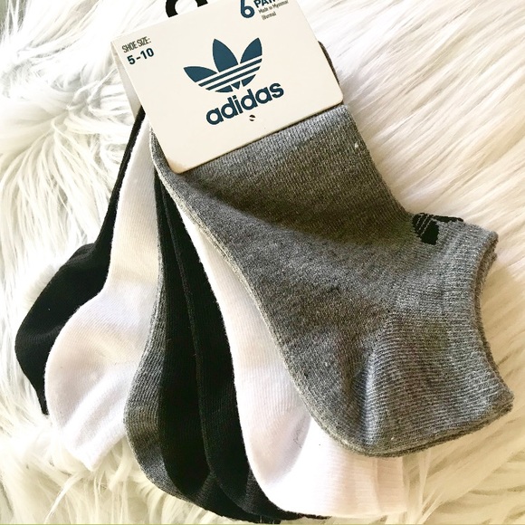 adidas Accessories - NWT Adidas Socks 6 Pairs Shoe Size 5-10